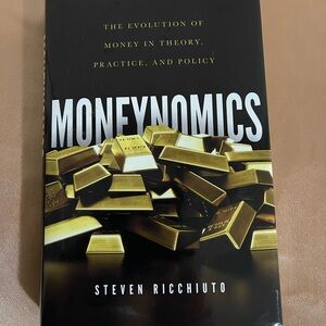 Moneynomics Book with Gold Bars Design